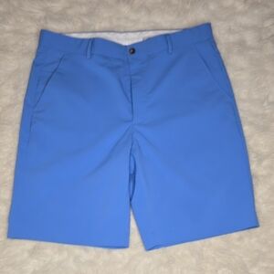 Greg Norman Collection Bright Blue Flat Front Shorts